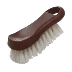 image of Thunder Group PLCBB02BR Cutting Board Brush, 6" X 2.5" X 2"H, Hanging Loop, Plastic, brown