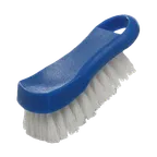 image of Thunder Group PLCBB02BU Cutting Board Brush, 6" X 2.5" X 2"H, Hanging Loop, Plastic, blue