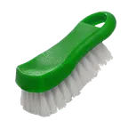 image of Thunder Group PLCBB02GR Cutting Board Brush, 6" X 2.5" X 2"H, Hanging Loop, Plastic, green