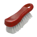 image of Thunder Group PLCBB02RD Cutting Board Brush, 6" X 2.5" X 2"H, Hanging Loop, Plastic, red