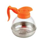 image of Thunder Group PLCD064D Coffee Decanter, 64 Oz., Durable Plastic Handle/Top, Decaf