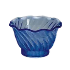 image of Thunder Group PLDS005B Dessert Dish, 5 Oz., Swirl Tulip Shaped, Stackable - Dozen