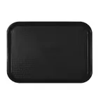 image of Thunder Group PLFFT1216BK Fast Food Tray, 12" X 16-1/4", Rectangular, Polypropylene, Black