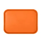 image of Thunder Group PLFFT1418RR Fast Food Tray, 14" X 17-3/4", Rectangular, Polypropylene, Orange