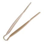 image of Thunder Group PLFTG009BG Serving Tongs, 9", Flat Grip, Dishwasher Safe, Beige