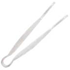 image of Thunder Group PLFTG009CL Serving Tongs, 9", Flat Grip, Dishwasher Safe, Clear