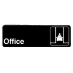 image of Thunder Group PLIS9323BK Information Symbol Sign, 9" X 3" "Office", Self-Adhesive Backing