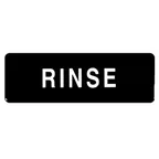 image of Thunder Group PLIS9339BK Information Symbol Sign, 9" X 3" "Rinse", Self-Adhesive Backing