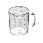 image of Thunder Group PLMC008CL Measuring Cup, 1 Cup, Printed With Us/Metric Measurements, Dishwasher Safe