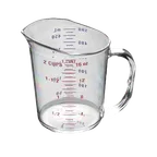 image of Thunder Group PLMC016CL Measuring Cup, 1 Pint (0.5 Liter) Capacity, Printed With Us/Metric Measurements, Dishwasher Safe
