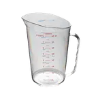image of Thunder Group PLMC064CL Measuring Cup, 2 Quart, Printed With Us/Metric Measurements, Dishwasher Safe