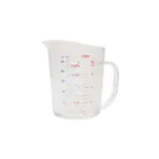 image of Thunder Group PLMD016CL Measuring Cup, 1 Pint (0.5 Liter), 5-3/16"L X 4-3/16"W X 5"H, With Handle, Clear