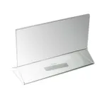 image of Thunder Group PLMH001 Table Card Holder, 5-1/2" X 3-1/2", Standard Style, Flat Plane Insert Panel, clear