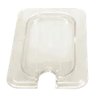 image of Thunder Group PLPA7190CS Food Pan Cover, 1/9 Size, Notched, Shatter And Scratch Resistant