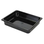 image of Thunder Group PLPA8122BK Food Pan, 1/2 Size, 2-1/2" Deep, Shatter And Scratch Resistant, Black