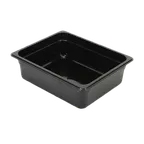 image of Thunder Group PLPA8124BK Food Pan, 1/2 Size, 4" Deep, Shatter And Scratch Resistant, Black