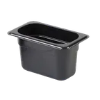 image of Thunder Group PLPA8194BK Food Pan, 1/9 Size, 4" Deep, Shatter And Scratch Resistant, Black