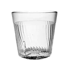 image of Thunder Group PLPCTB308CL Tumbler, 8 Oz., Swirl Design, Starburst® Pattern Base - Dozen