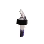 image of Thunder Group PLPR113C Liquor Pourer, 1-1/8 Oz., With Black Collar, Fits Standard 750Ml Bottle, 12 Each - Pack