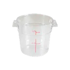 image of Thunder Group PLRFT301PC Food Storage Container, 1 Quart, Round, Shatter And Scratch Resistant