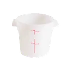 image of Thunder Group PLRFT301PP Food Storage Container, 1 Quart, Round, Stain Resistant