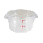 image of Thunder Group PLRFT302PC Food Storage Container, 2 Quart, Round, Shatter And Scratch Resistant