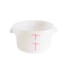 image of Thunder Group PLRFT302PP Food Storage Container, 2 Quart, Round, Stain Resistant