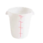 image of Thunder Group PLRFT304PP Food Storage Container, 4 Quart, Round, Stain Resistant