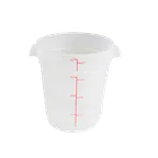 image of Thunder Group PLRFT304TL 4-Quart Round Food Storage Container, Polypropylene, Stain-Resistant, -40°F to 210°F