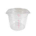 image of Thunder Group PLRFT306PC Food Storage Container, 6 Quart, Round, Shatter And Scratch Resistant