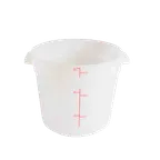 image of Thunder Group PLRFT306PP Food Storage Container, 6 Quart, Round, Stain Resistant