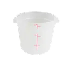 image of Thunder Group PLRFT306TL Food Storage Container, 6 Quart, Round, Stain & Chemical Resistant