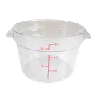 image of Thunder Group PLRFT312PC Food Storage Container, 12 Quart, Round, Shatter And Scratch Resistant