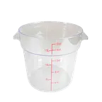 image of Thunder Group PLRFT318PC Food Storage Container, 18 Quart, Round, Shatter And Scratch Resistant