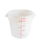 image of Thunder Group PLRFT318PP Food Storage Container, 18 Quart, Round, Stain Resistant