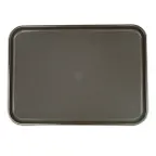 image of Thunder Group PLRT1612 Rectangular Non-Slip Serving Tray, 16" x 12" Brown ABS Plastic, Textured Slip-Resistant Tray
