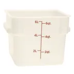 image of Thunder Group PLSFT006PP Food Storage Container, 6 Quart, Square, Scratch & Break Resistant
