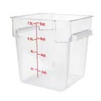 image of Thunder Group PLSFT008PC Food Storage Container, 8 Quart, Square, Scratch & Break Resistant