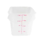 image of Thunder Group PLSFT008TL Food Storage Container, 8 Quart Square, Stain & Chemical Resistant -40° To 160° F
