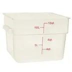 image of Thunder Group PLSFT012PP Food Storage Container, 12 Quart, Square, Scratch & Break Resistant