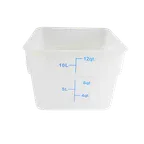 image of Thunder Group PLSFT012TL Food Storage Container, 12 Quart Square, Stain & Chemical Resistant -40° To 160° F Temperature Range