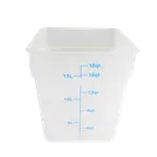 image of Thunder Group PLSFT018TL Food Storage Container, 18 Quart Square, Stain & Chemical Resistant -40° To 160° F