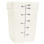 image of Thunder Group PLSFT022PP Food Storage Container, 22 Quart, Square, Scratch & Break Resistant