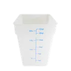 image of Thunder Group PLSFT022TL 22-Quart Square Food Storage Container, Translucent PP, -40°F to 160°F, Container Only