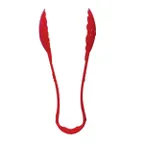 image of Thunder Group PLSGTG006RD Serving Tongs, 6", Scallop, Dishwasher Safe, Red