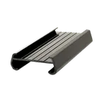 image of Thunder Group PLSL006BK Black Plastic Shelf Label 6 Inch