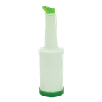 image of Thunder Group PLSNP01G Storer And Pour, 1 Quart, Color-Coordinated Spout And Cap, Plastic