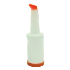 image of Thunder Group PLSNP01O Storer And Pour, 1 Quart, Color-Coordinated Spout And Cap, Plastic