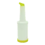 image of Thunder Group PLSNP01Y Storer And Pour, 1 Quart, Color-Coordinated Spout And Cap, Plastic
