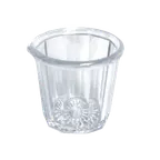 image of Thunder Group PLSP002D Syrup Cup, 2 Oz. Capacity, Fluted, Plastic - Dozen